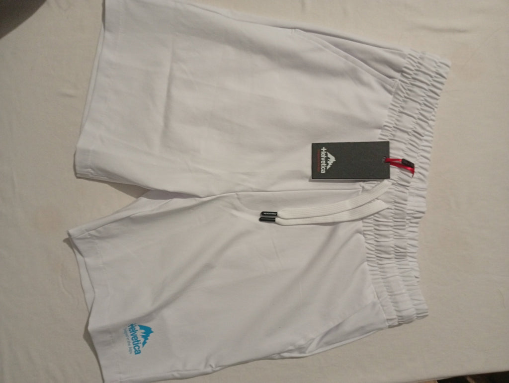 Short Detroit Helvetica BILSAR streetwear blanc