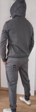 Ensemble Doublehood Keith BILSAR streetwear gris chine