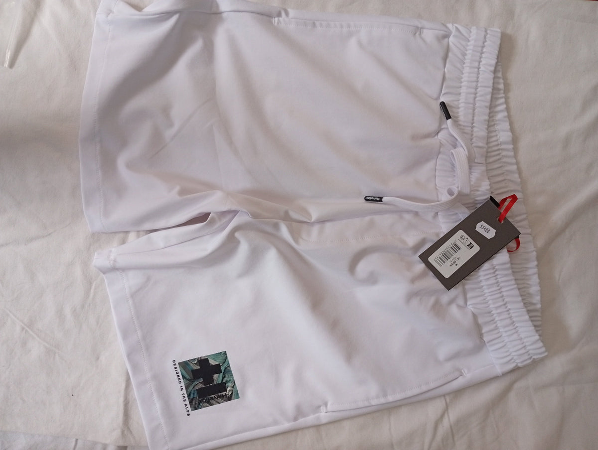 Short Helvetica BILSAR streetwear blanc