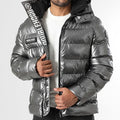 Doublehood puffer jacket