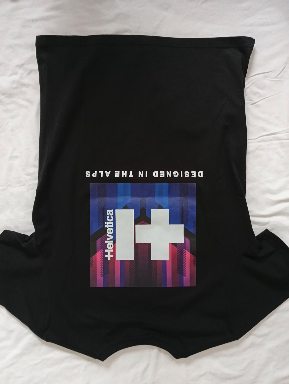 T-shirt Helvetica Square BILSAR streetwear noir